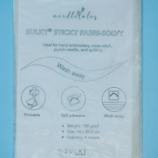 Selbstklebendes, wasserlösliches Stickvlies (Stickunterlagspapier)